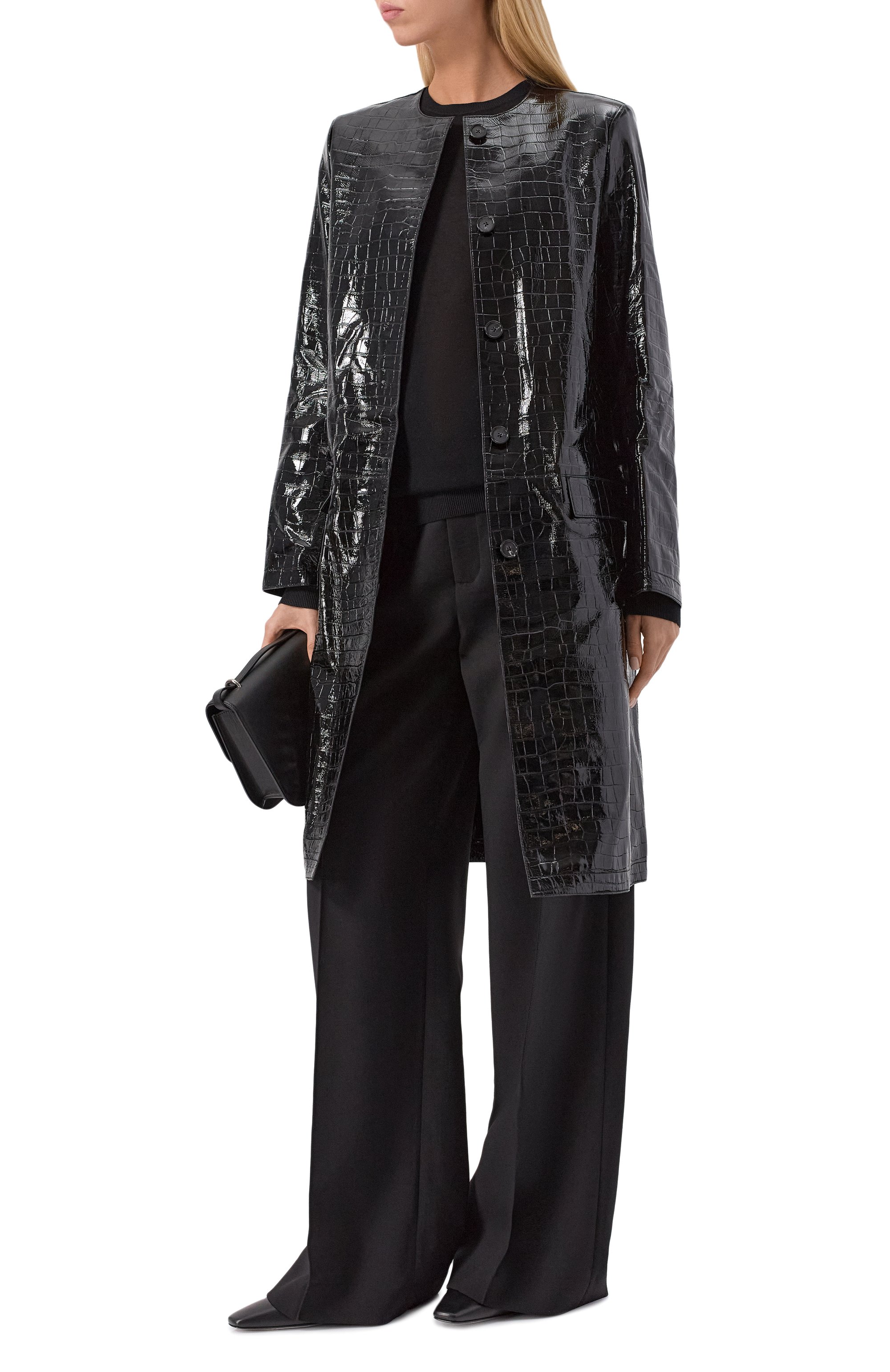 Кожаное пальто TOTEME, арт. 252-WR00219-LE0129, фото 2