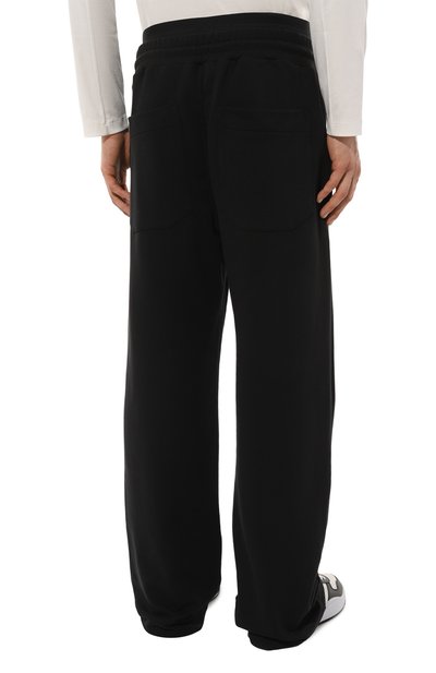 Хлопковые брюки MSGM черного цвета по цене 19200 руб., арт. 3640MP81/247000, фото 4 Хлопковые брюки MSGM, арт. 3640MP81/247000, фото 4