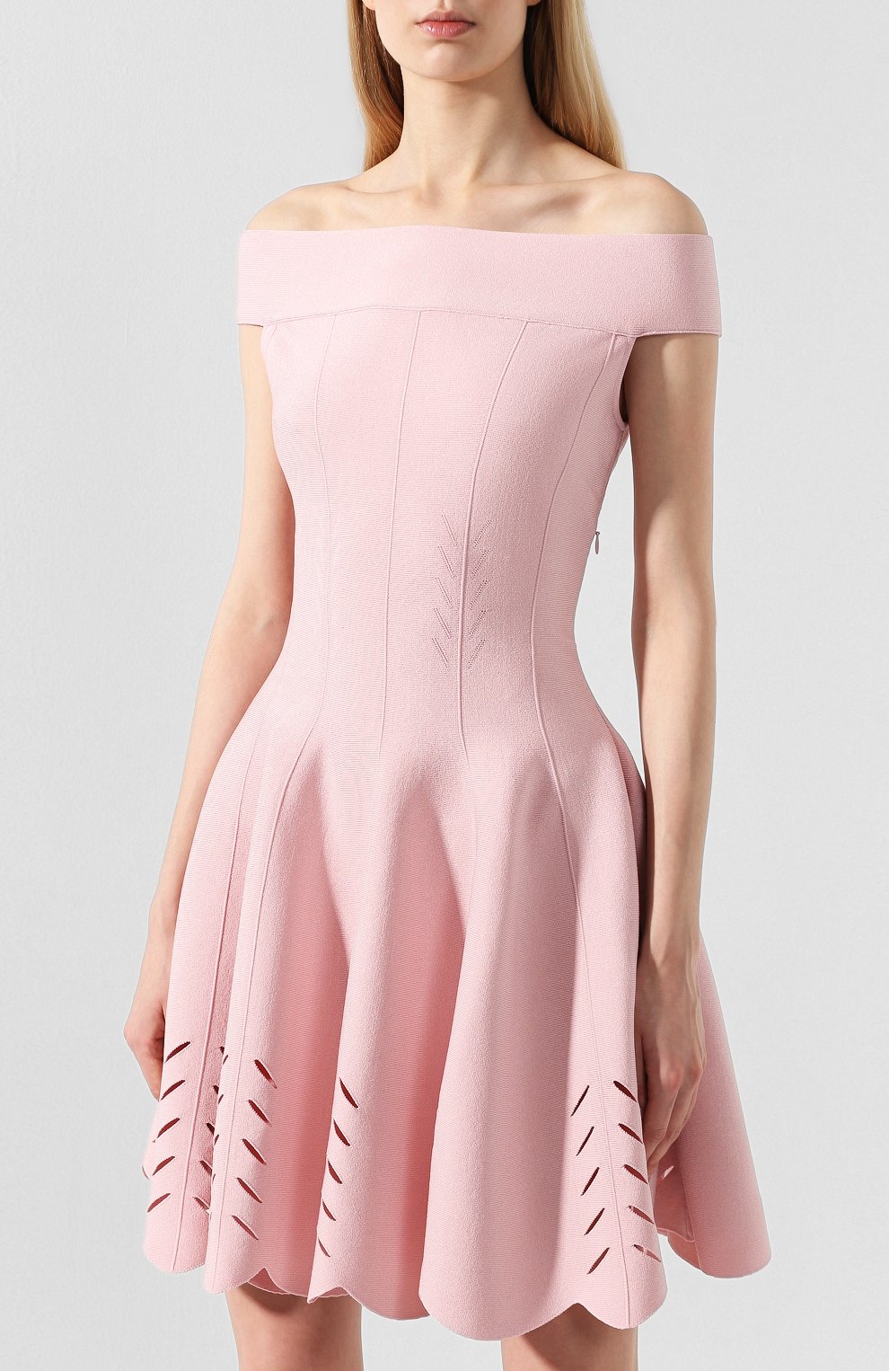 Платье из вискозы ALEXANDER MCQUEEN, арт. 585227/Q1AE5, фото 3