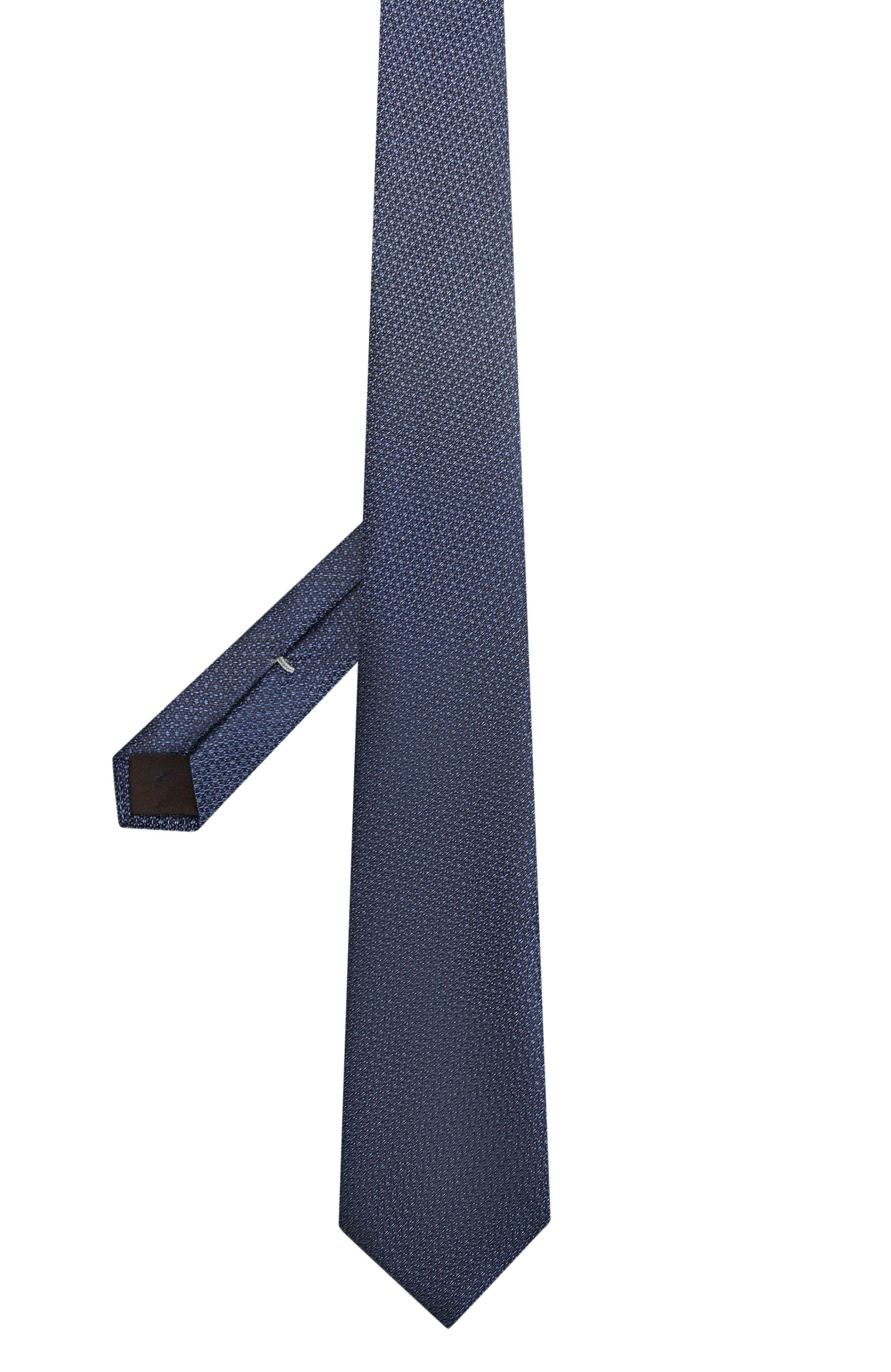 Шелковый галстук CANALI синего цвета по цене 23150 руб., арт. 18/HJ04752, фото 3 Шелковый галстук CANALI, арт. 18/HJ04752, фото 3
