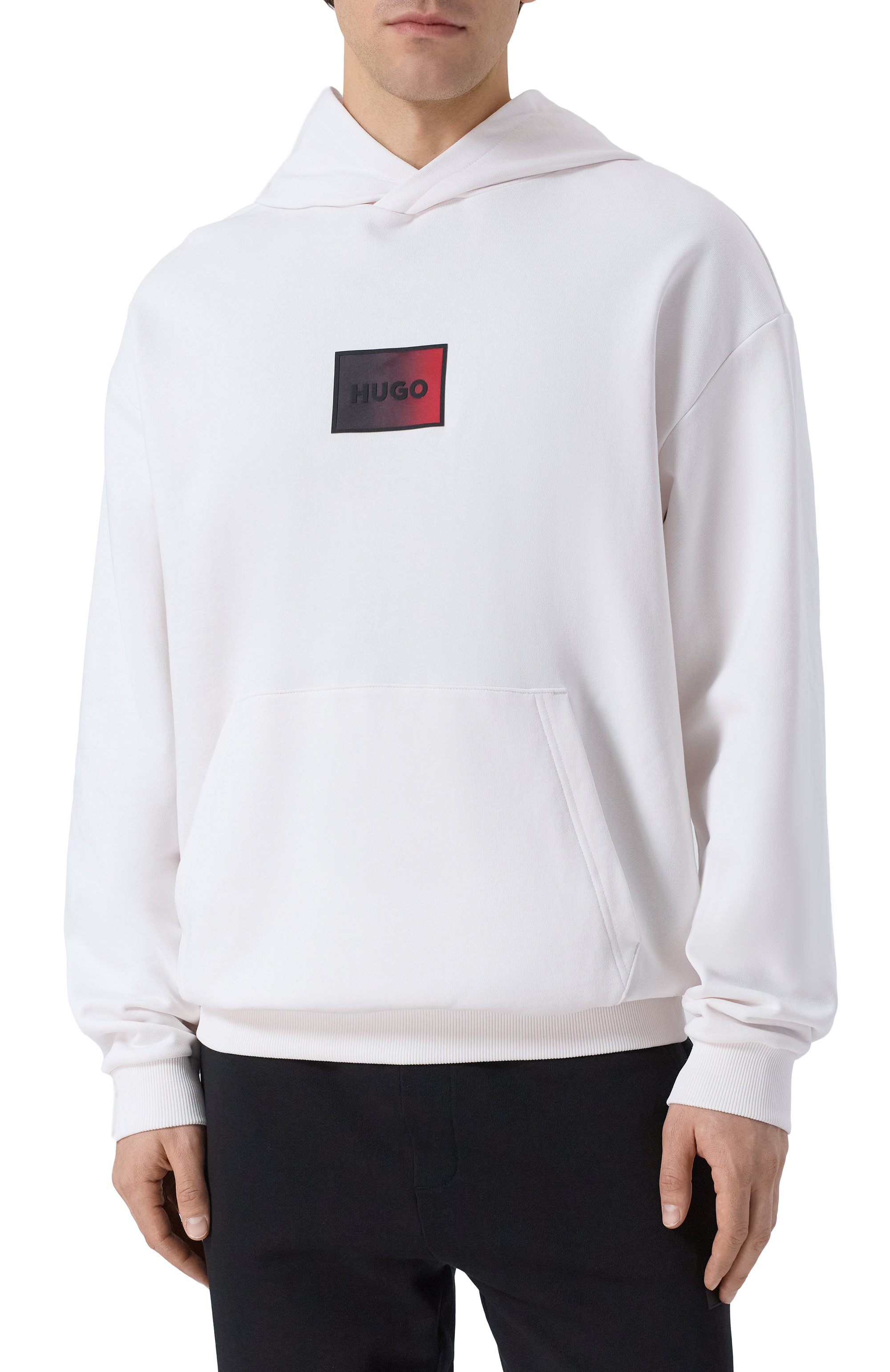 Хлопковое худи HUGO, арт. 50553145, фото 3