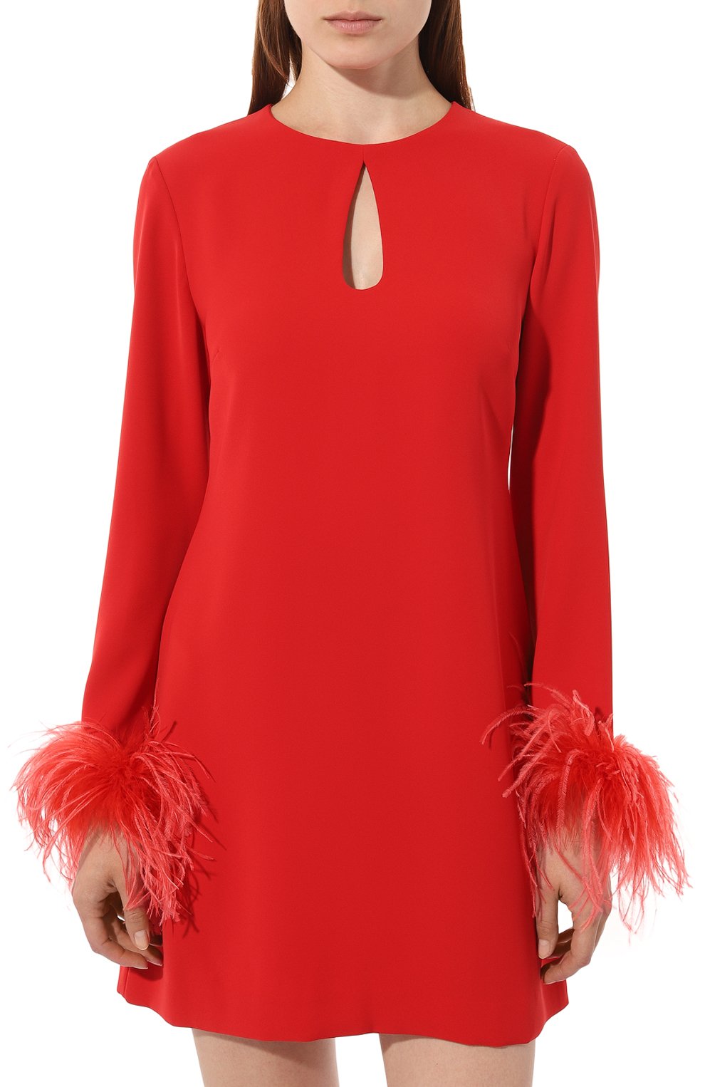 Платье с отделкой перьями P.A.R.O.S.H., арт. D731343P, фото 3