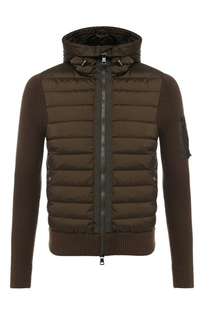 Кардиган на молнии с утепленной вставкой и капюшоном MONCLER, арт. D2-091-94028-00-94789, фото 1