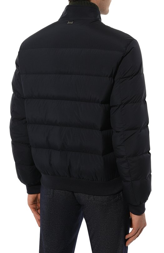 Пуховый бомбер Corneliani 94L5B1-9420150 Синий  94L5B1-9420150 Фото 4