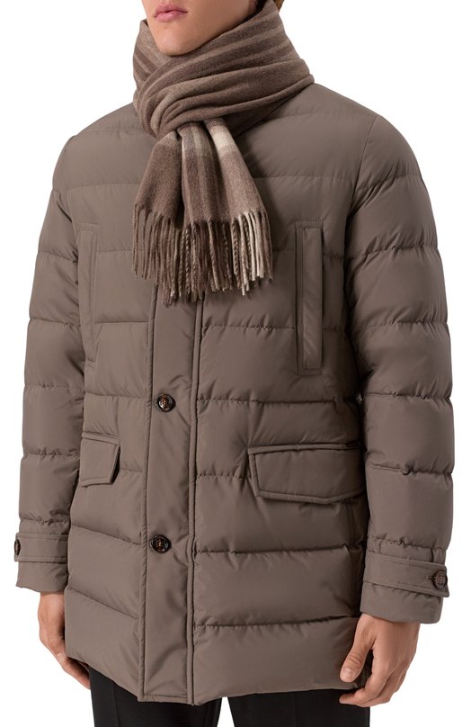 Кашемировый шарф Kiton USCIACK0254H04 Коричневый  USCIACK0254H04 Фото 2
