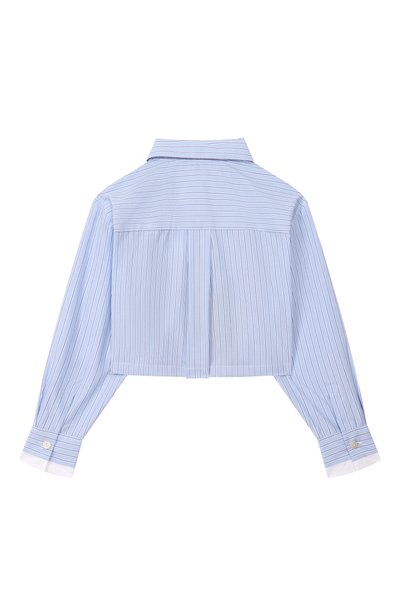 Хлопковая рубашка DOLCE & GABBANA голубого цвета по цене 53850 руб., арт. L56S69/FR54Q_001, фото 2 Хлопковая рубашка DOLCE & GABBANA, арт. L56S69/FR54Q_001, фото 2