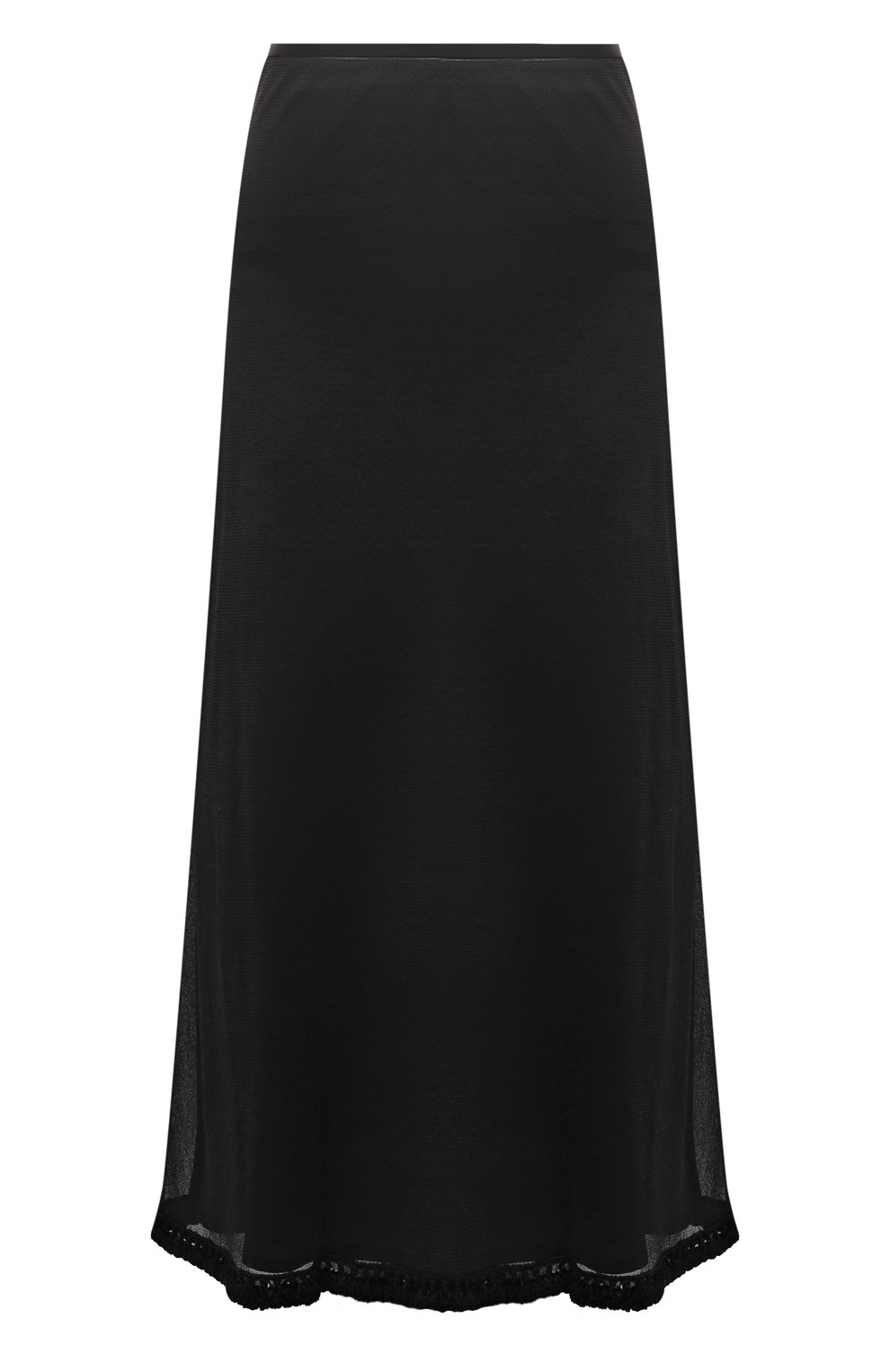 Шелковая юбка JIL SANDER черного цвета по цене 129000 руб., арт. JSWT754315-WTY28058, фото 1 Шелковая юбка JIL SANDER, арт. JSWT754315-WTY28058, фото 1