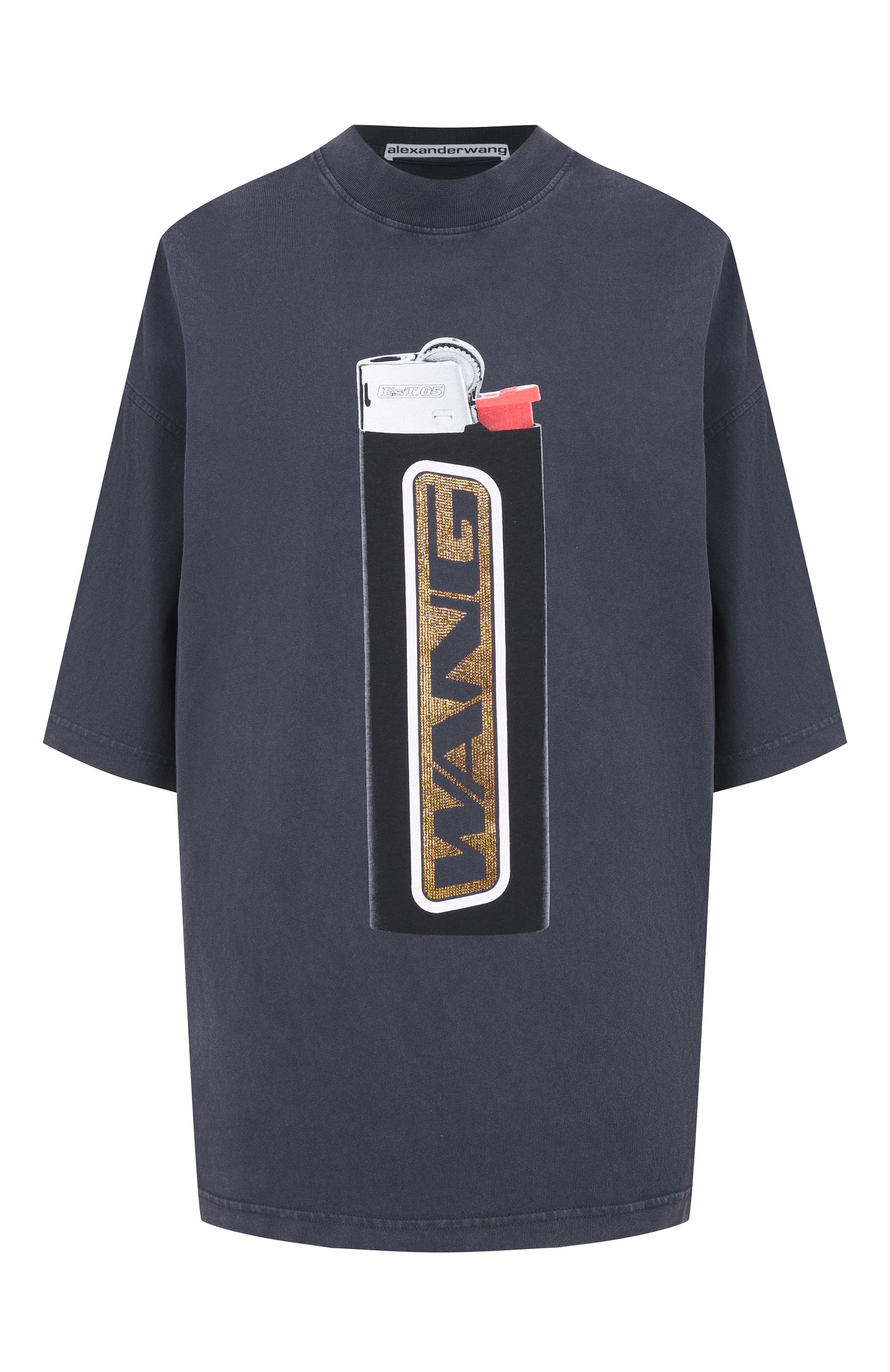 Хлопковая футболка ALEXANDER WANG, арт. UCC1261891, фото 1
