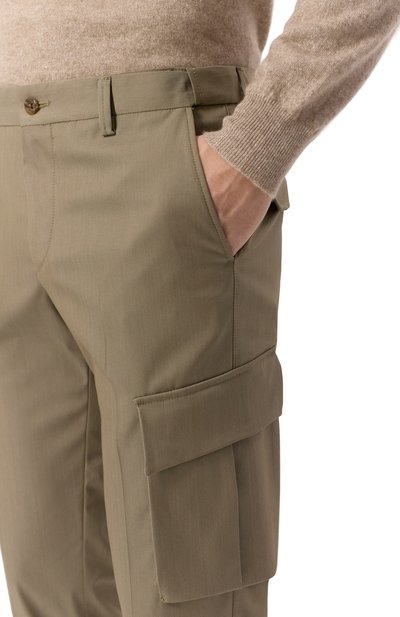 Брюки-карго CORNELIANI темно-бежевого цвета по цене 49600 руб., арт. 254L02-2518518, фото 5 Брюки-карго CORNELIANI, арт. 254L02-2518518, фото 5