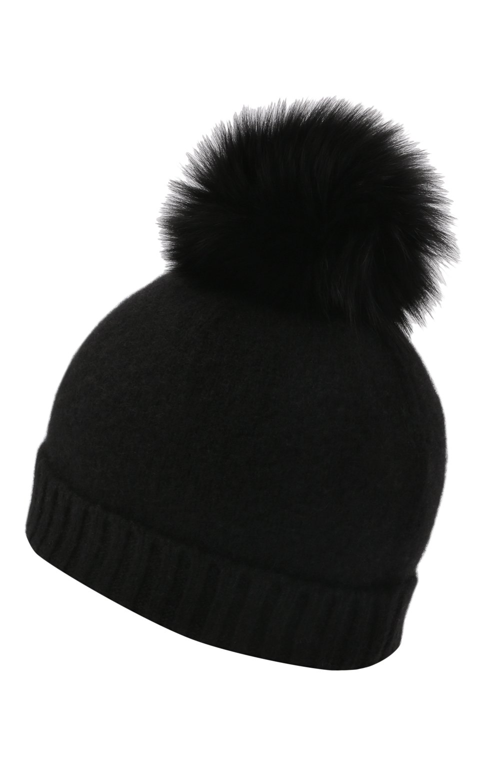 Кашемировая шапка GIORGETTI CASHMERE черного цвета по цене 13200 руб., арт. MB1693/TU/4A, фото 2 Кашемировая шапка GIORGETTI CASHMERE, арт. MB1693/TU/4A, фото 2