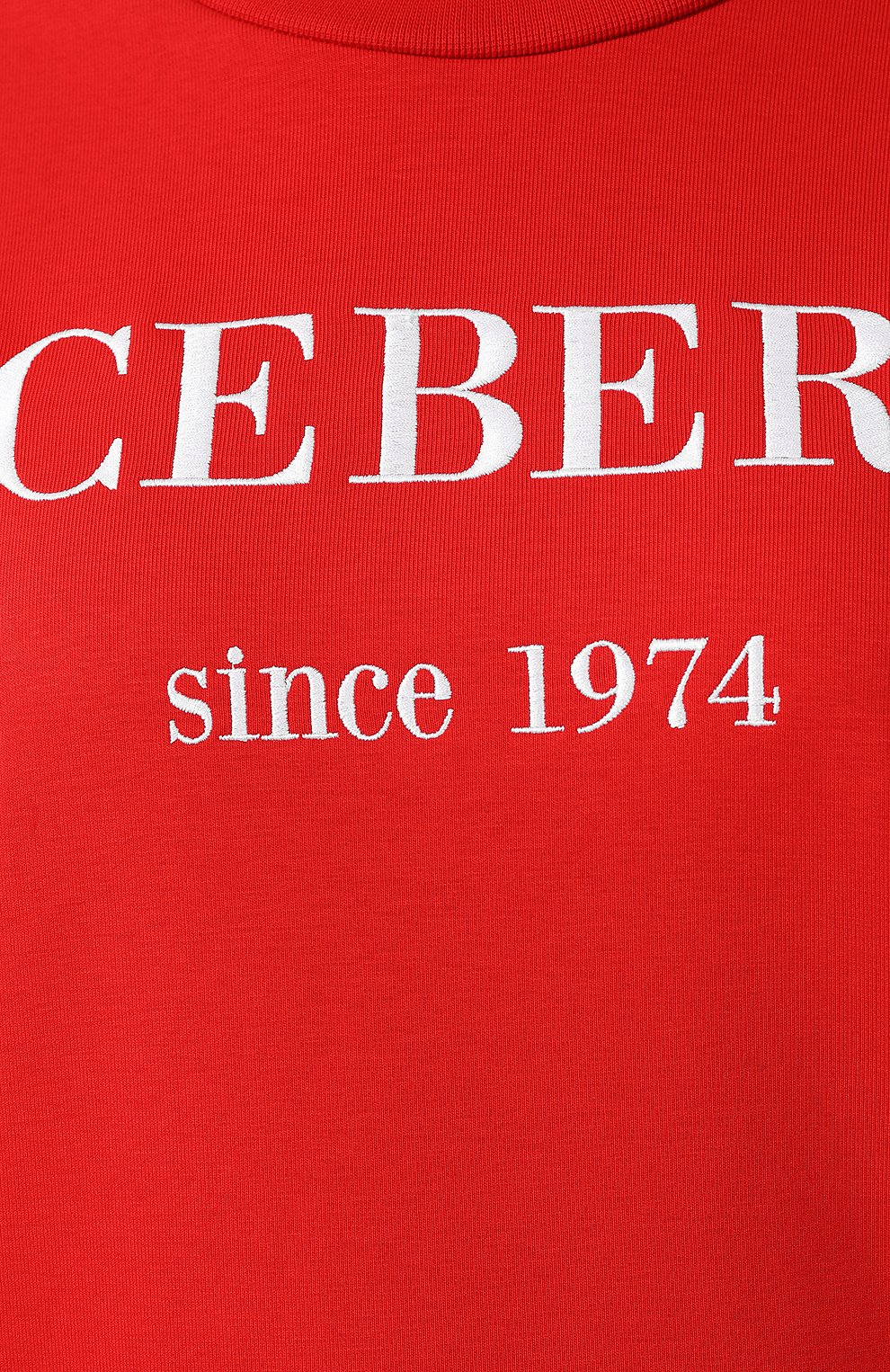 Хлопковый свитшот ICEBERG красного цвета по цене 29950 руб., арт. 19I I2P0/E012/6330, фото 5 Хлопковый свитшот ICEBERG, арт. 19I I2P0/E012/6330, фото 5