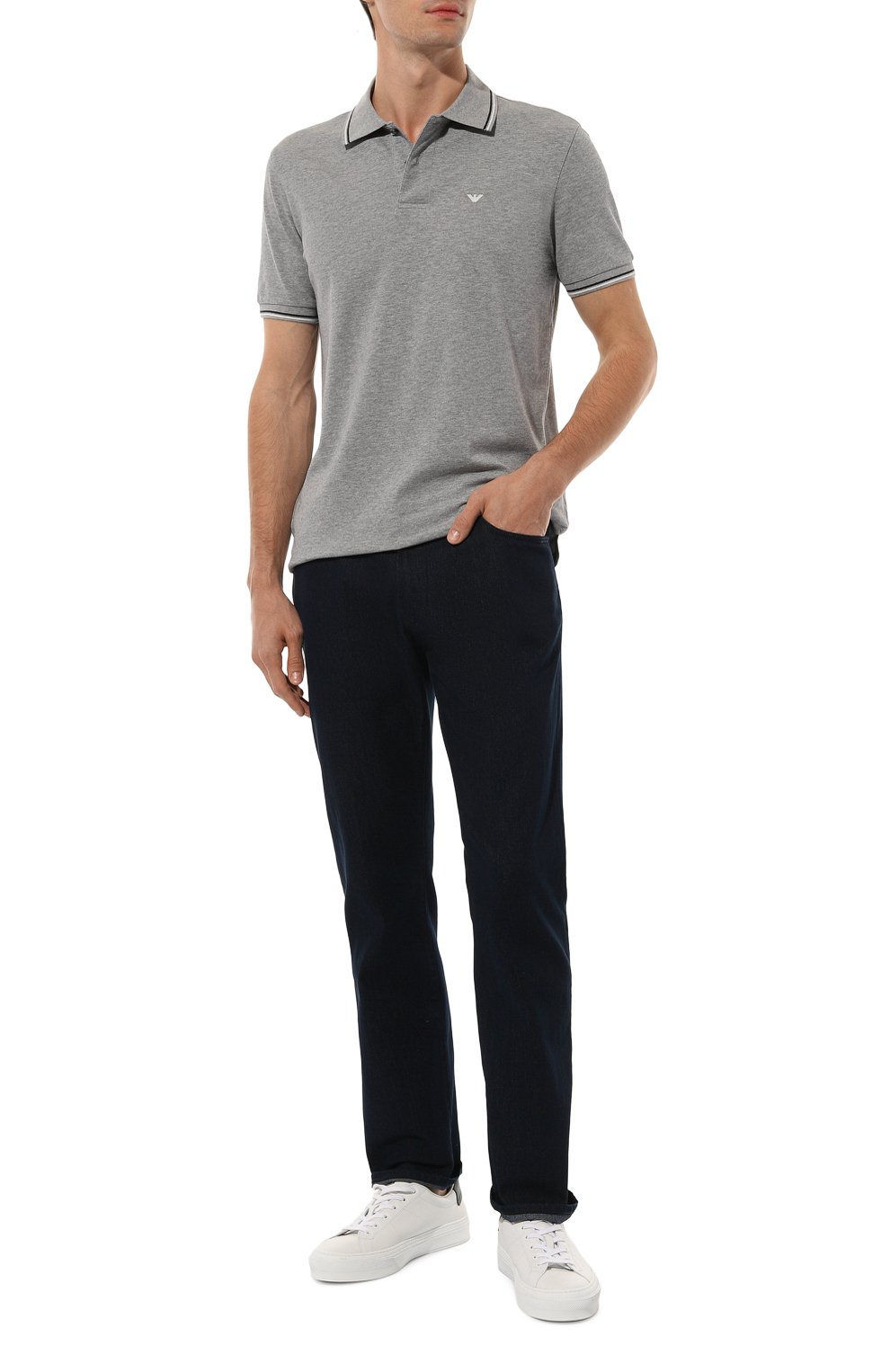 Хлопковое поло EMPORIO ARMANI, арт. 8N1FB3/1JPTZ, фото 2