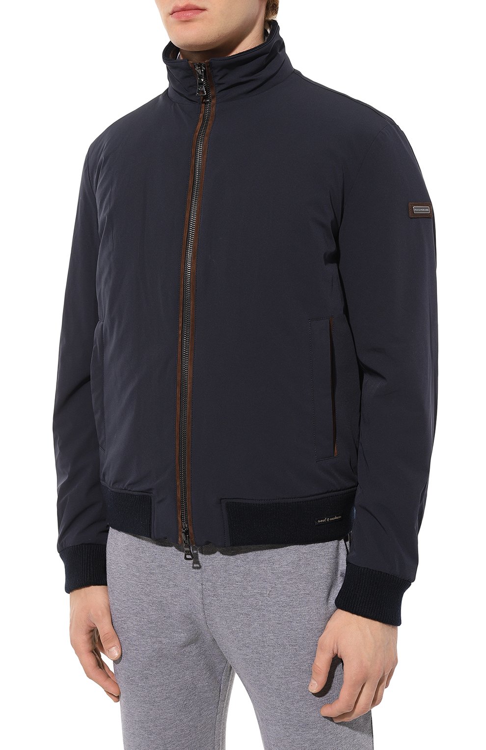 Утепленный бомбер PAUL&SHARK темно-синего цвета по цене 85750 руб., арт. 13312020, фото 3 Утепленный бомбер PAUL&SHARK, арт. 13312020, фото 3