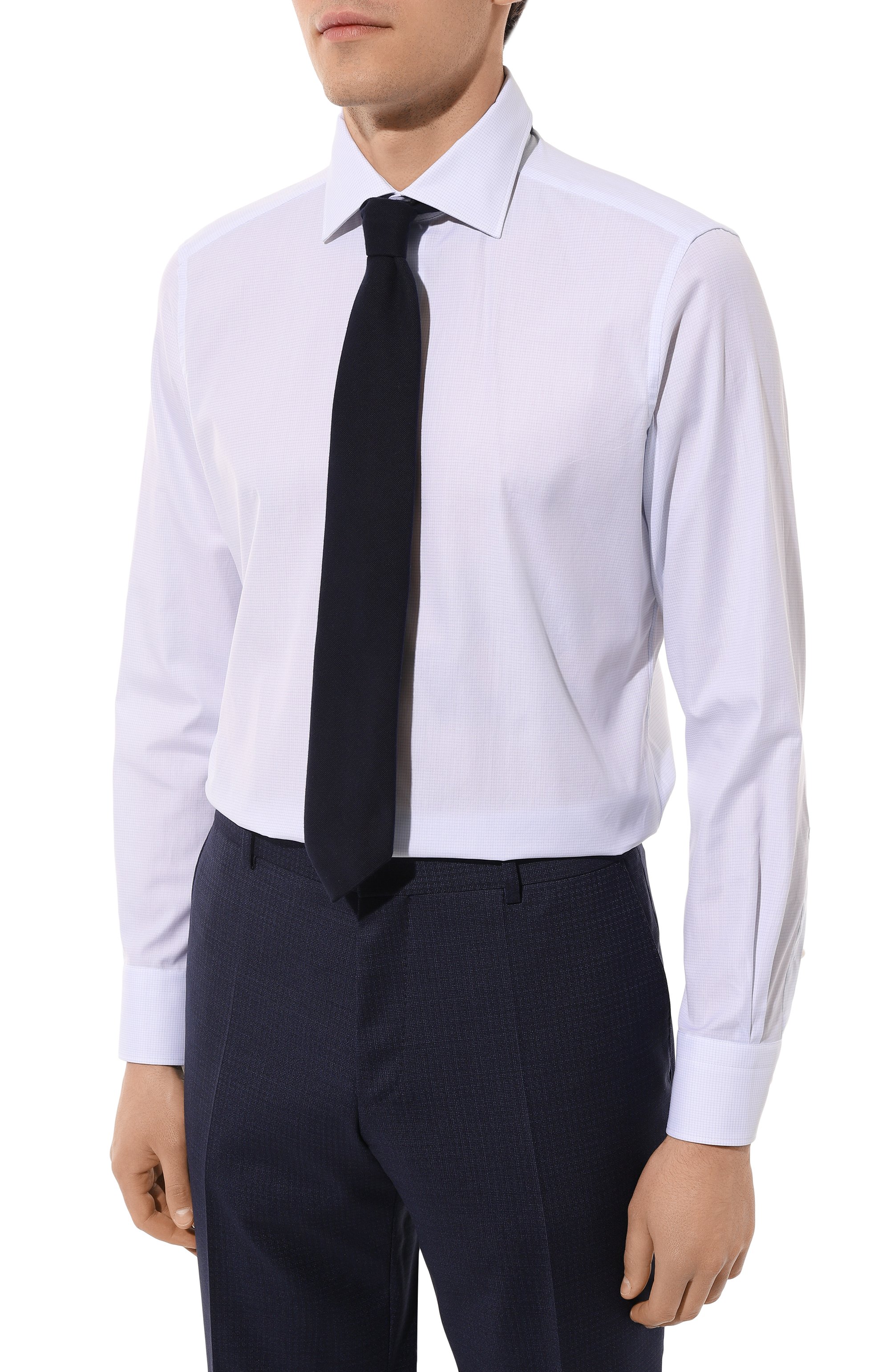 Хлопковая сорочка ZEGNA, арт. 701039A7/9MS0JI, фото 3