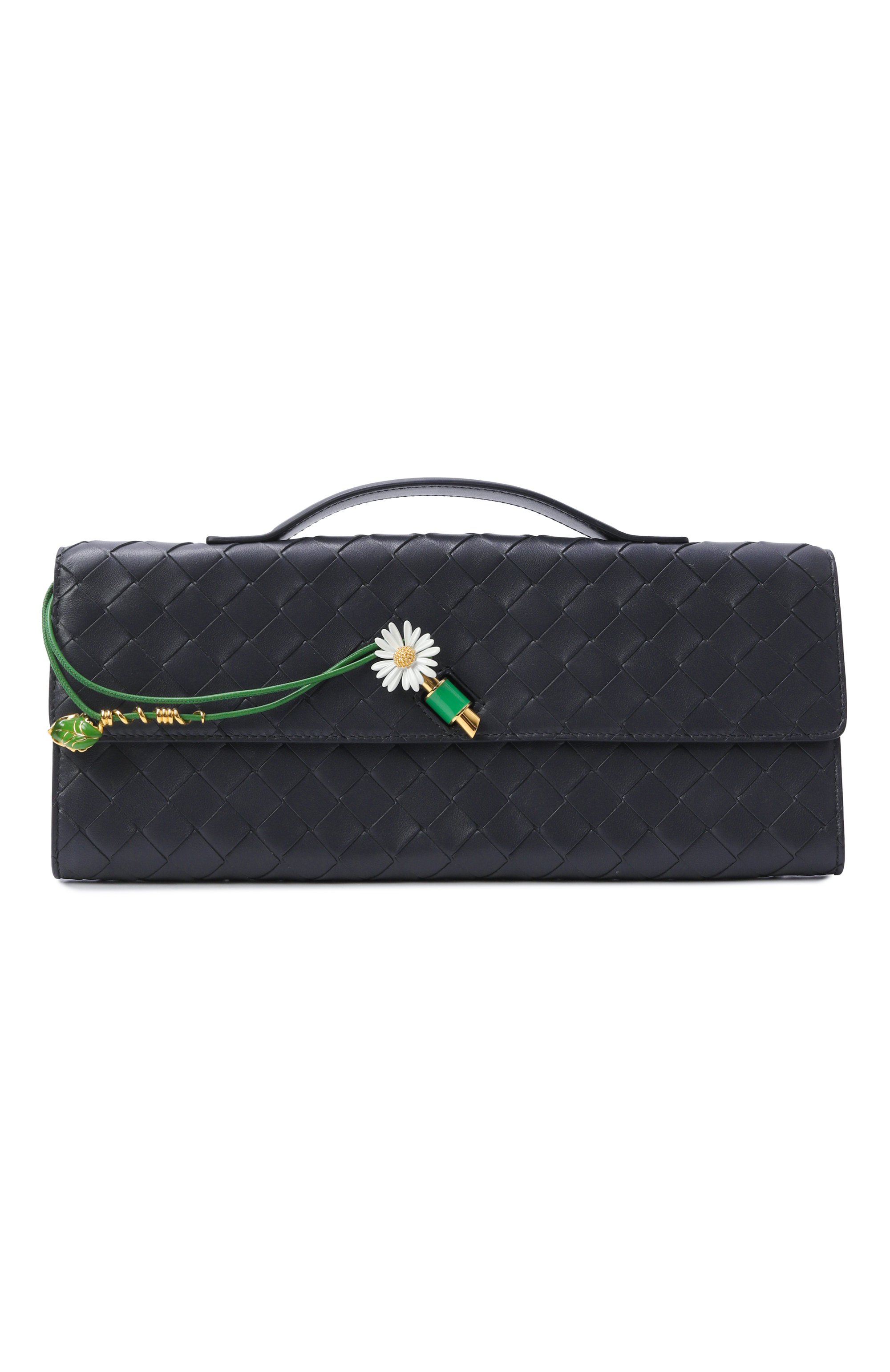 клатч andiamo BOTTEGA VENETA темно-синего цвета по цене 459500 руб., арт. 836810/V4SCH, фото 1 клатч andiamo BOTTEGA VENETA, арт. 836810/V4SCH, фото 1