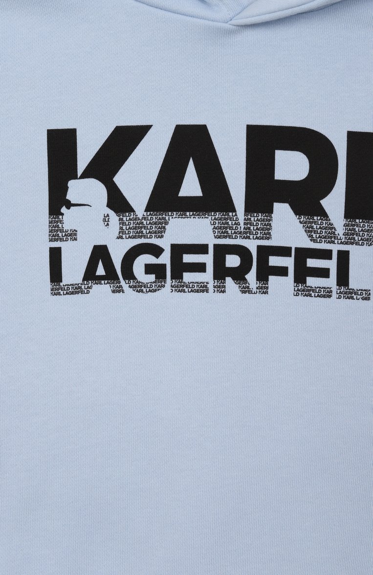 Хлопковое худи KARL LAGERFELD KIDS, арт. Z30430, фото 1
