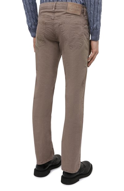 Джинсы JACOB COHEN темно-бежевого цвета по цене 35850 руб., арт. J620 C0MF 06510-V/55, фото 4 Джинсы JACOB COHEN, арт. J620 C0MF 06510-V/55, фото 4