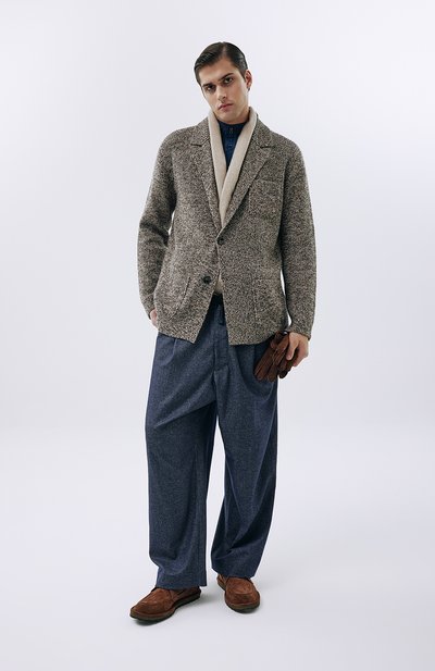 Двусторонний шарф из кашемира KITON, арт. USCIACXC1023, фото 4