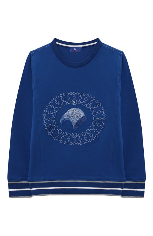 

Хлопковый свитшот Stefano Ricci Junior, Синий
