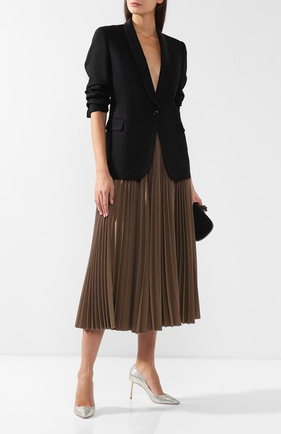 Туфли romy 85 из металлизированного текстиля JIMMY CHOO, арт. R0MY 85/GFA, фото 2