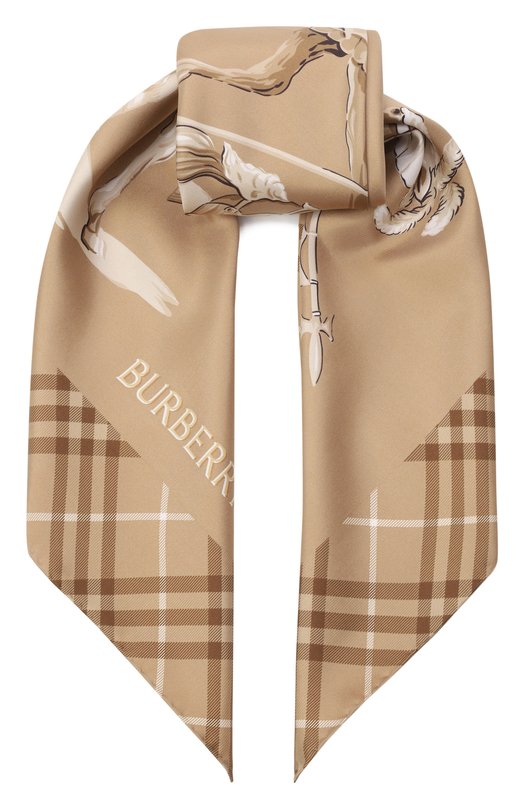 Шелковый платок Burberry 8125815 Бежевый 8125815