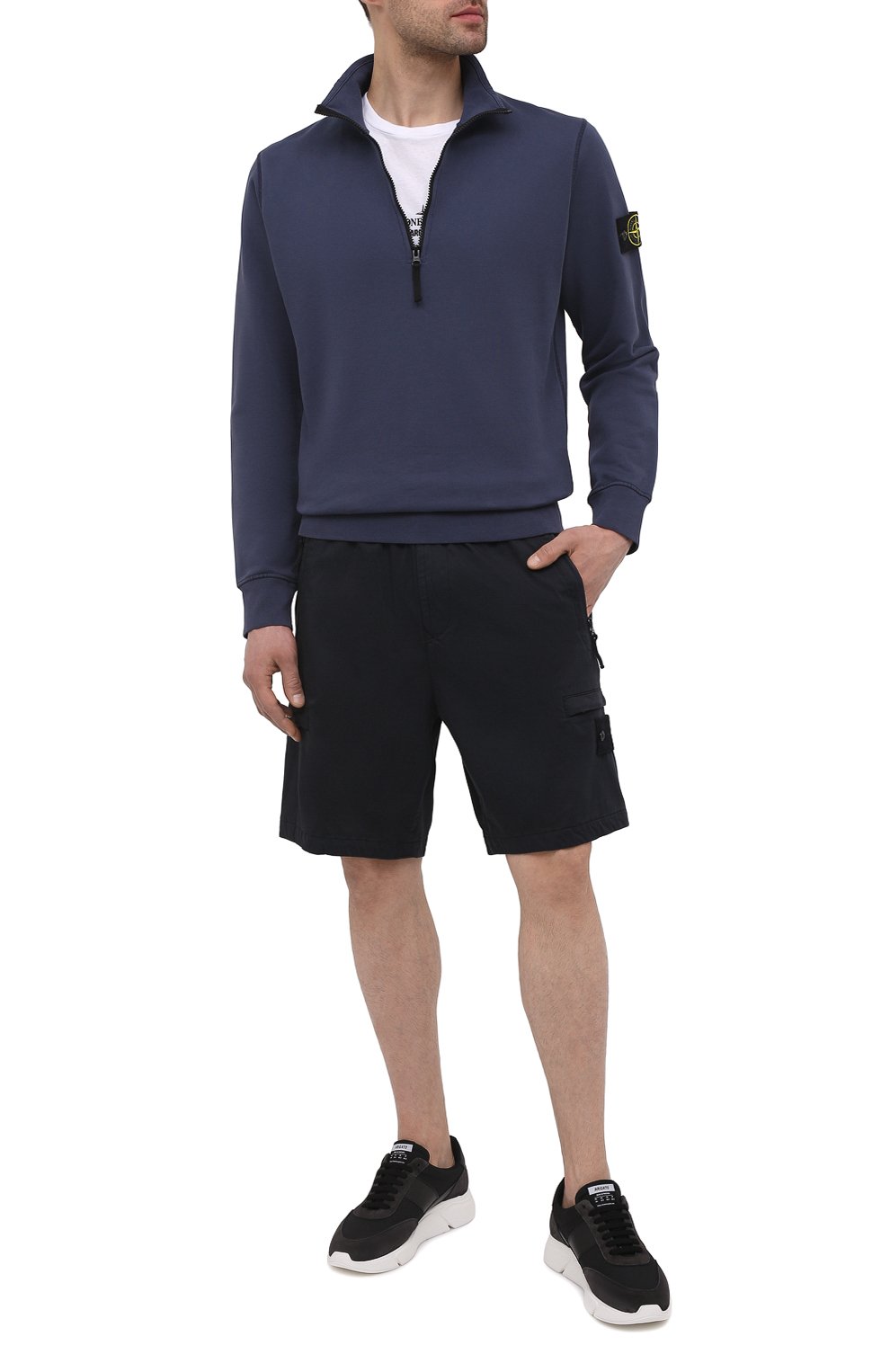 Шорты из хлопка и шерсти STONE ISLAND, арт. 7415L06F2, фото 2