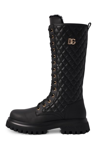 Кожаные ботинки DOLCE & GABBANA, арт. D11430/A0773_002
