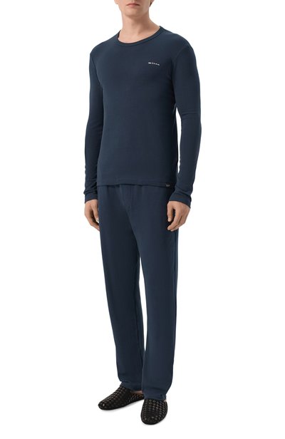 Мужская хлопковый лонгслив KITON, арт. UNWM012K0263L