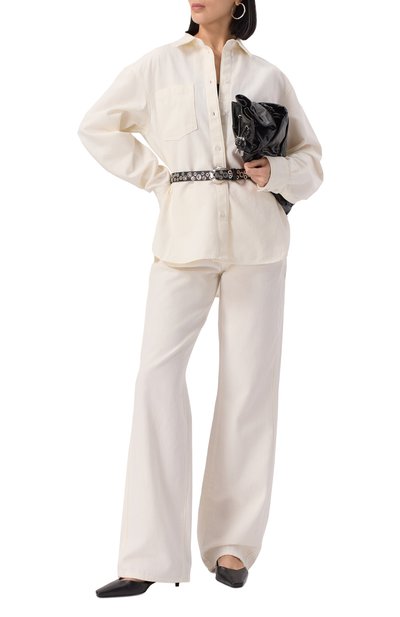 Рубашка из хлопка и льна 7 FOR ALL MANKIND, арт. 7U033X10LNI, фото 2