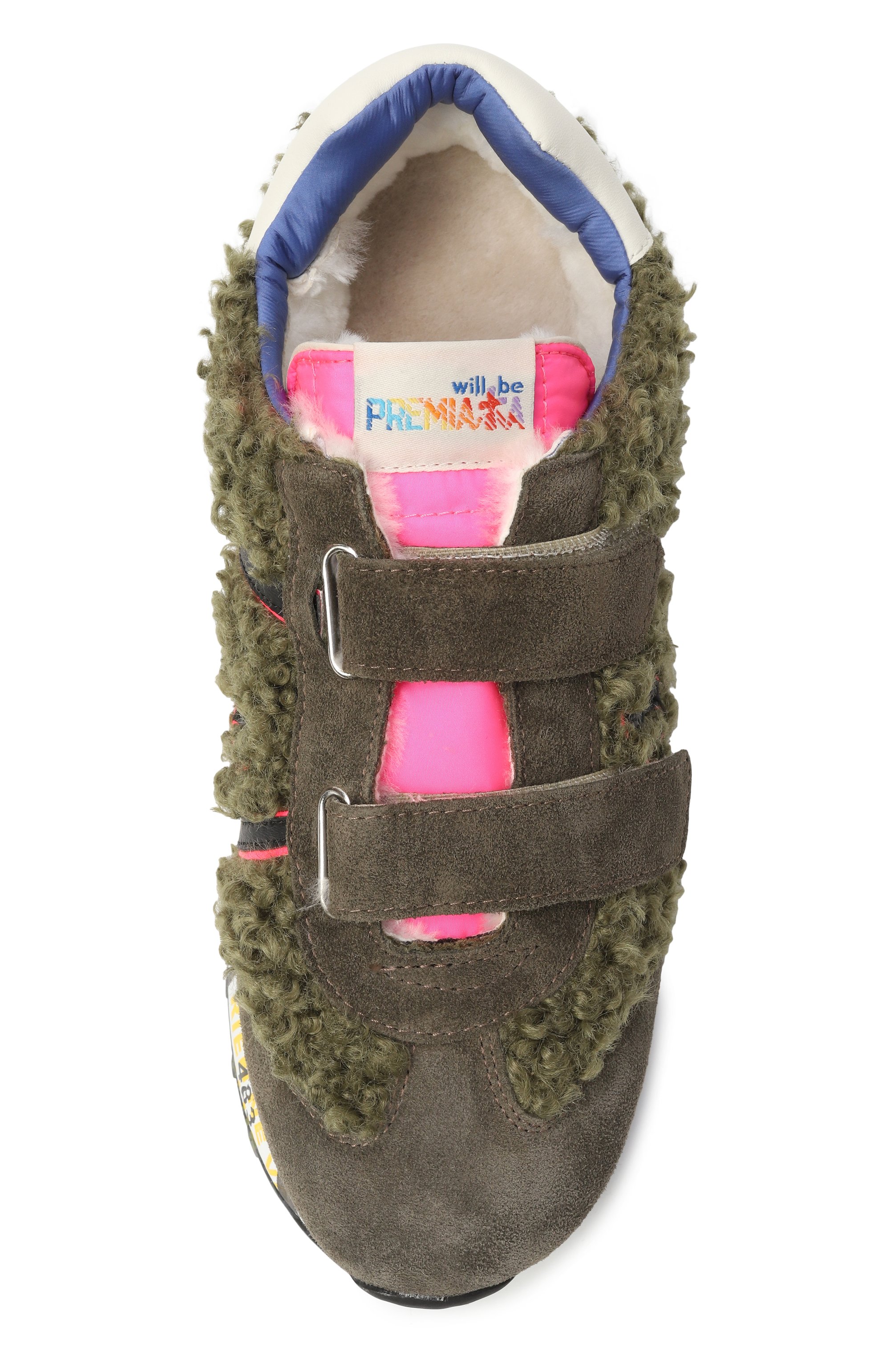 Комбинированные кроссовки lucy PREMIATA WILL BE хаки цвета по цене 26600 руб., арт. 32M29480/LUCY VM/36-40, фото 4 Комбинированные кроссовки lucy PREMIATA WILL BE, арт. 32M29480/LUCY VM/36-40, фото 4