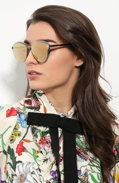 Женские солнцезащитные очки DIOR EYEWEAR желтого цвета, арт. DI0RMURMURE 1SK | Фото 2 (Статус проверки: Проверена категория, Требуются правки; Тип очков: С/з; Материал сплава: Проверено; Региональные ограничения белый список (Axapta Mercury): Не проставлено; Нос: Не проставлено)