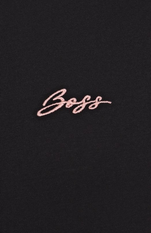 Хлопковая футболка BOSS Orange 50536628 Чёрный  50536628 Фото 6