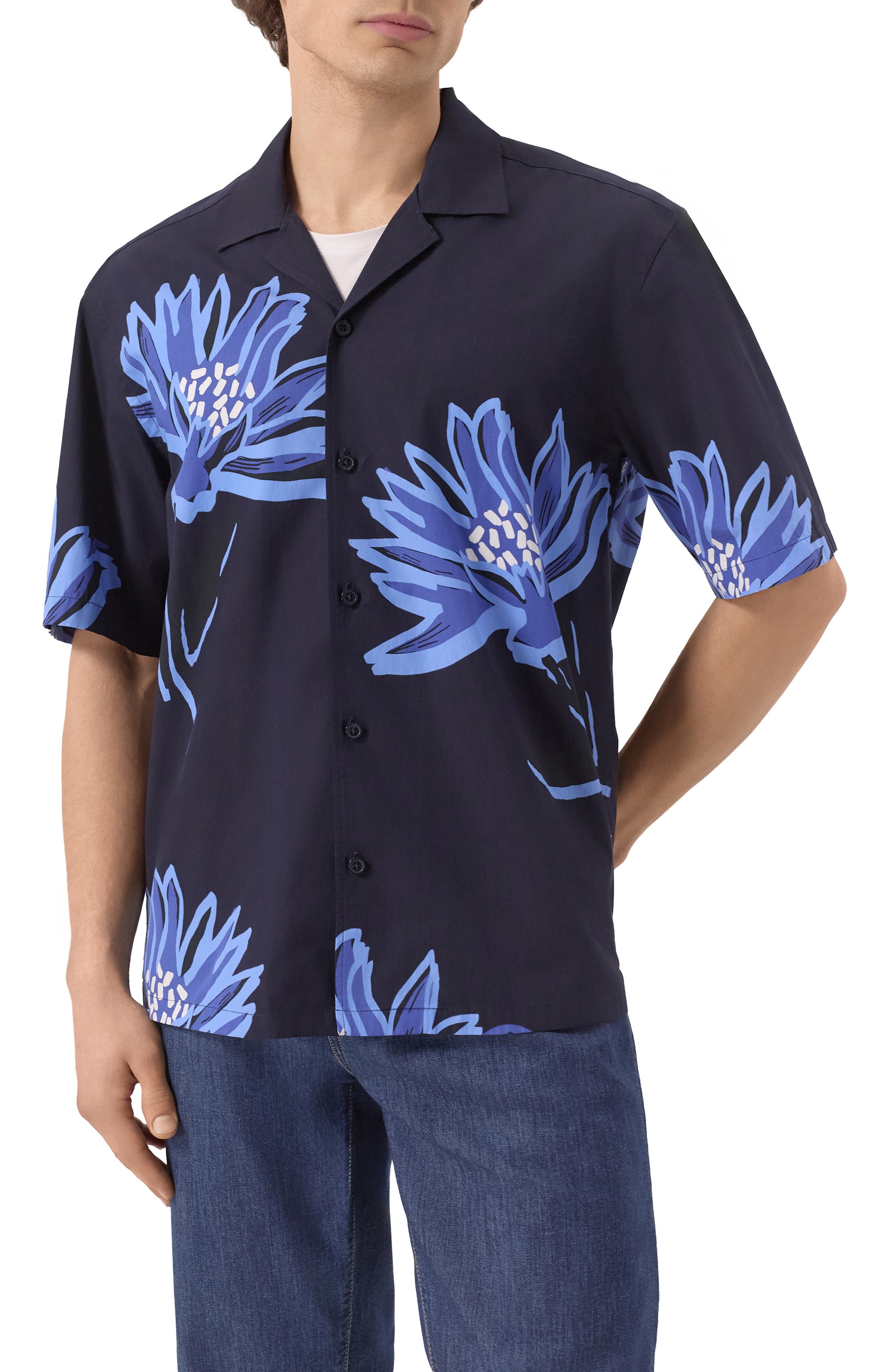 Хлопковая рубашка BOSS, арт. 50540851, фото 3