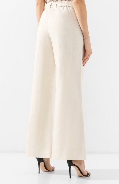 Брюки из смеси льна и хлопка BRUNELLO CUCINELLI, арт. MF579P6929, фото 4