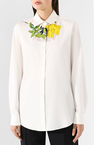 Хлопковая рубашка DRIES VAN NOTEN, арт. 192-10742-8416, фото 3