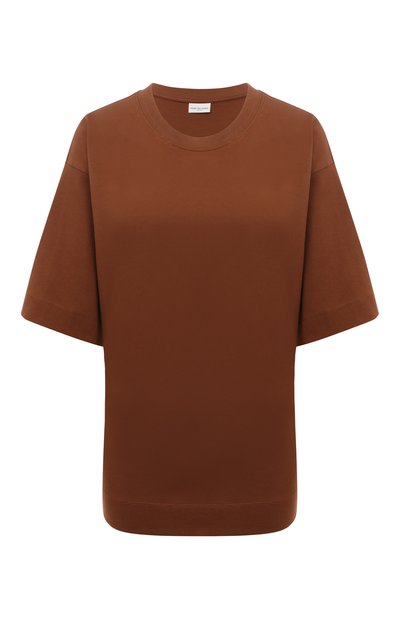 Женская хлопковая футболка DRIES VAN NOTEN, арт. 212-011155-3604