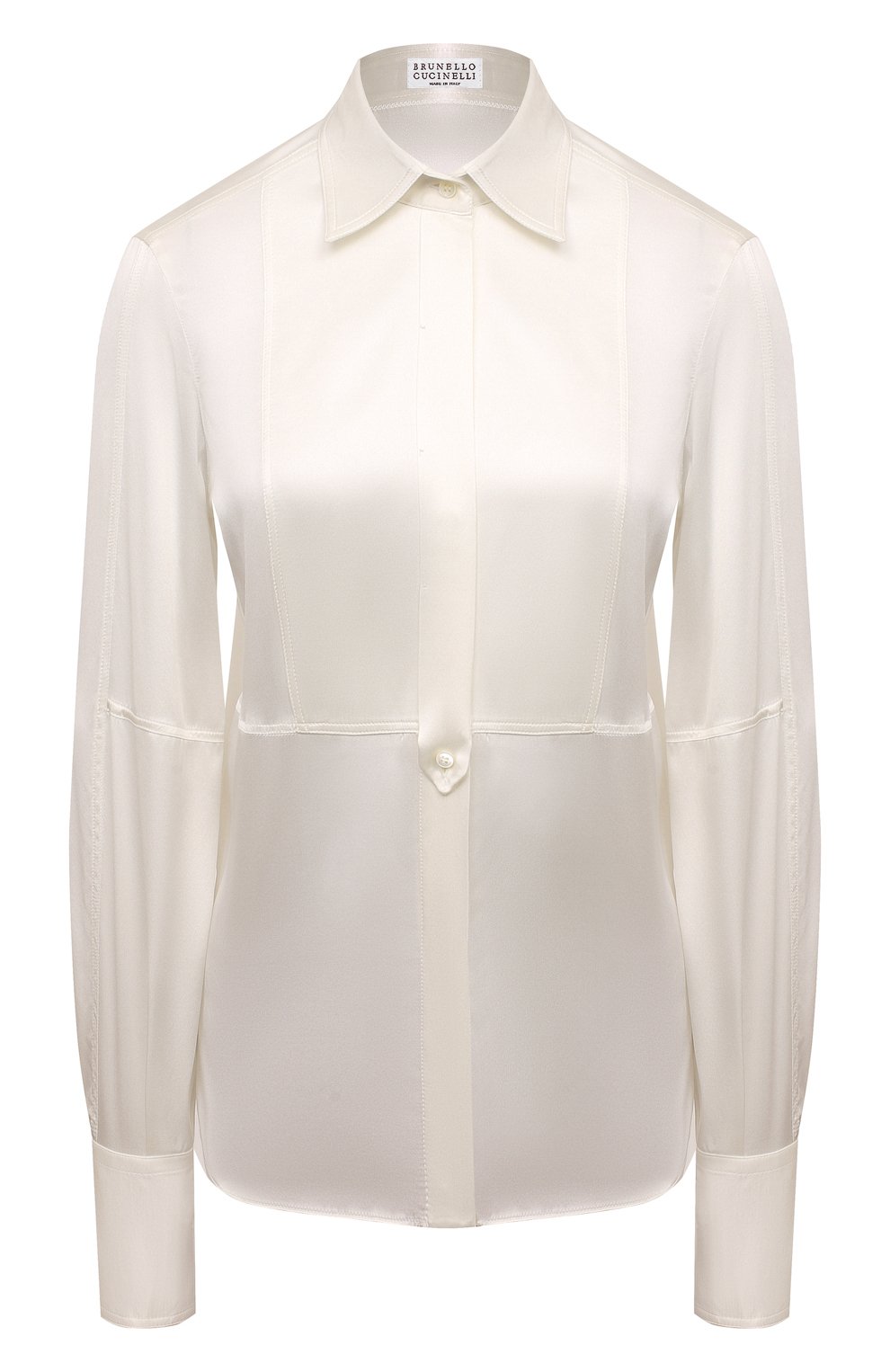 Атласная блузка BRUNELLO CUCINELLI, арт. MPC59NR516, фото 1