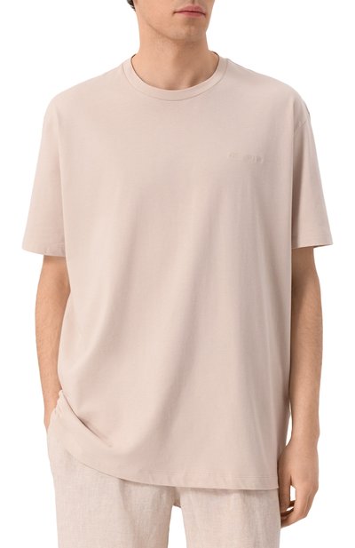 Хлопковая футболка PAUL&SHARK светло-бежевого цвета по цене 18150 руб., арт. 25411047/3XL, фото 3 Хлопковая футболка PAUL&SHARK, арт. 25411047/3XL, фото 3