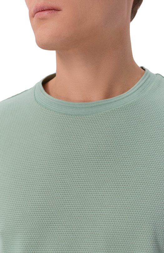 Хлопковая футболка BOSS 50452680 Зелёный  50452680 Фото 5