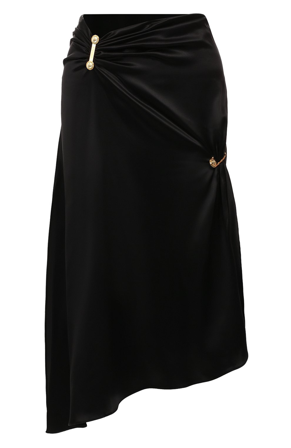 Шелковая юбка VERSACE черного цвета по цене 107000 руб., арт. A83320/A230728, фото 1 Шелковая юбка VERSACE, арт. A83320/A230728, фото 1