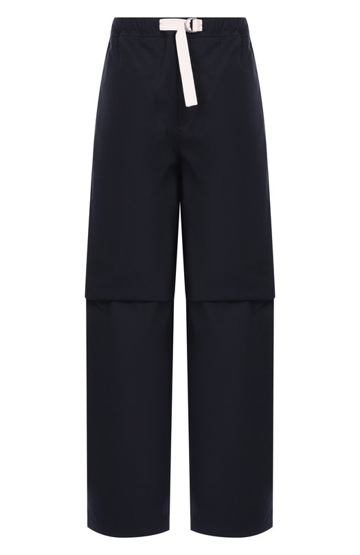Хлопковые брюки Jil Sander J47KA0268-J45296 Синий J47KA0268-J45296