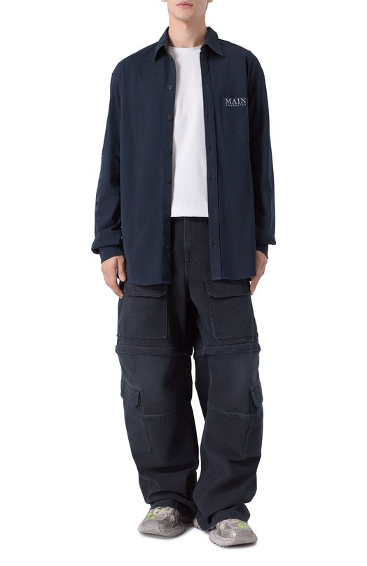 Комбинированные кроссовки 3XL Balenciaga 734734/WXLCR Серый  734734/WXLCR Фото 2