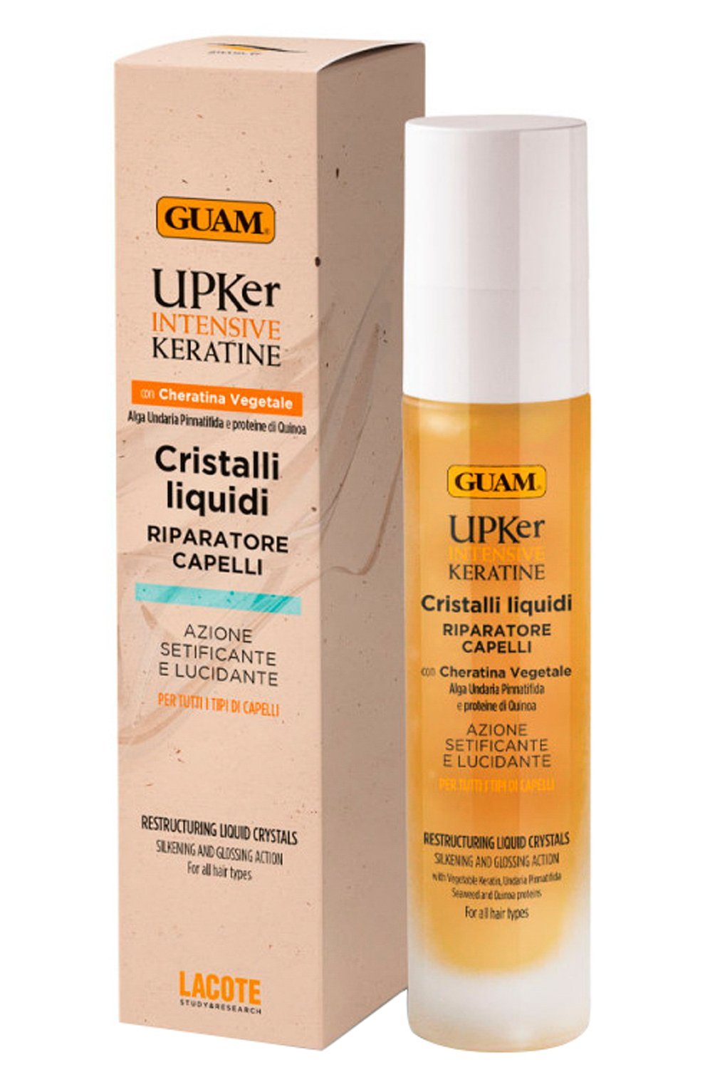 Восстанавливающее разглаживающее масло для волос с кератином (50ml) GUAM, арт. 8025021161617, фото 1