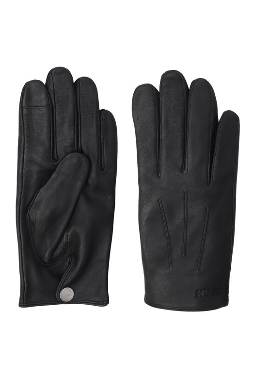 Кожаные перчатки HUGO 50497086 Чёрный  50497086 Фото 2