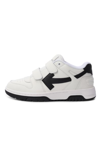 Комбинированные кеды out of office OFF-WHITE белого цвета по цене 47800 руб., арт. 0BIA008C99LEA002_001, фото 2 Комбинированные кеды out of office OFF-WHITE, арт. 0BIA008C99LEA002_001, фото 2