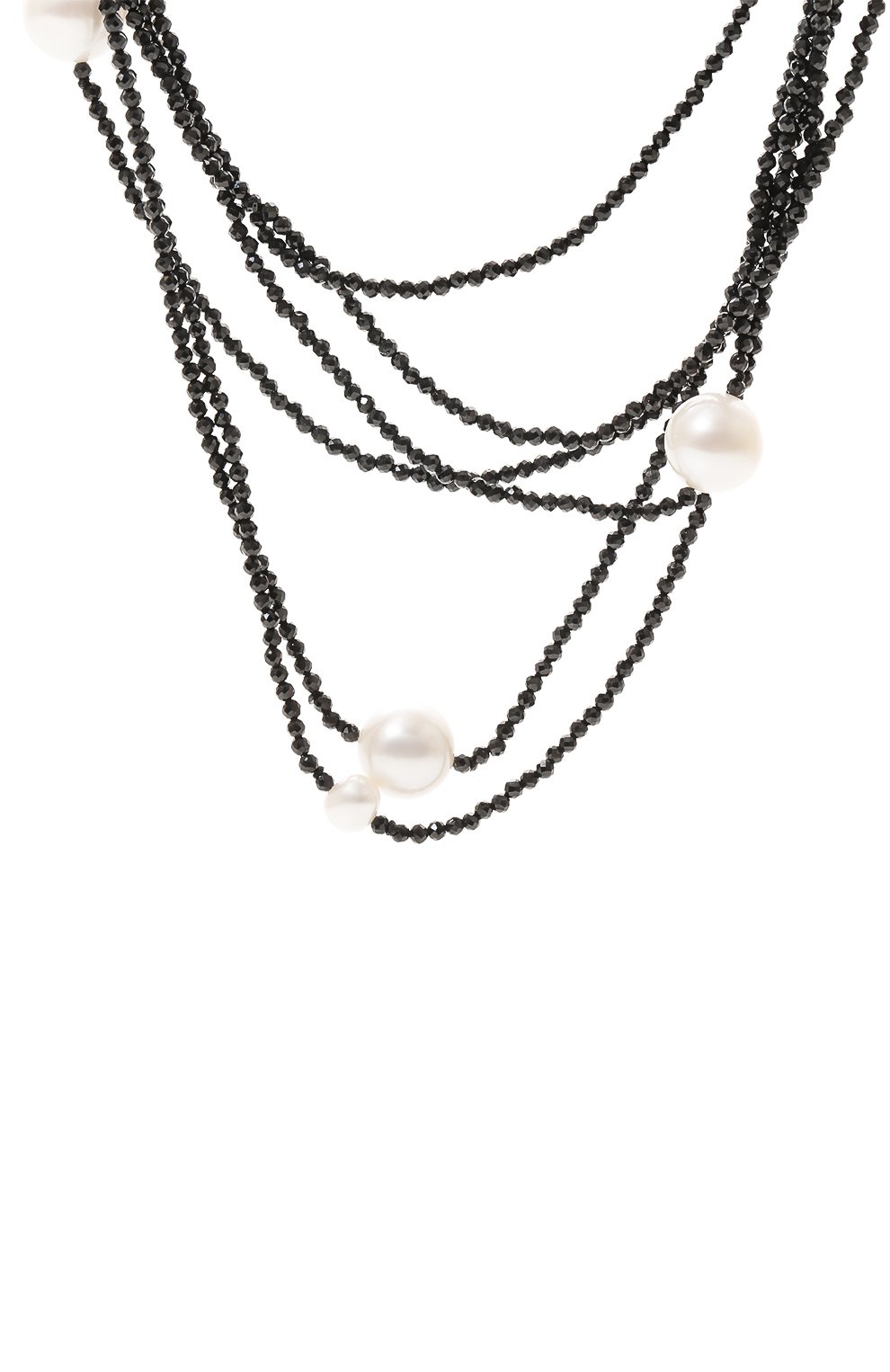 Колье DZHANELLI черно-белого цвета по цене 185000 руб., арт. 00410, фото 3 Колье DZHANELLI, арт. 00410, фото 3