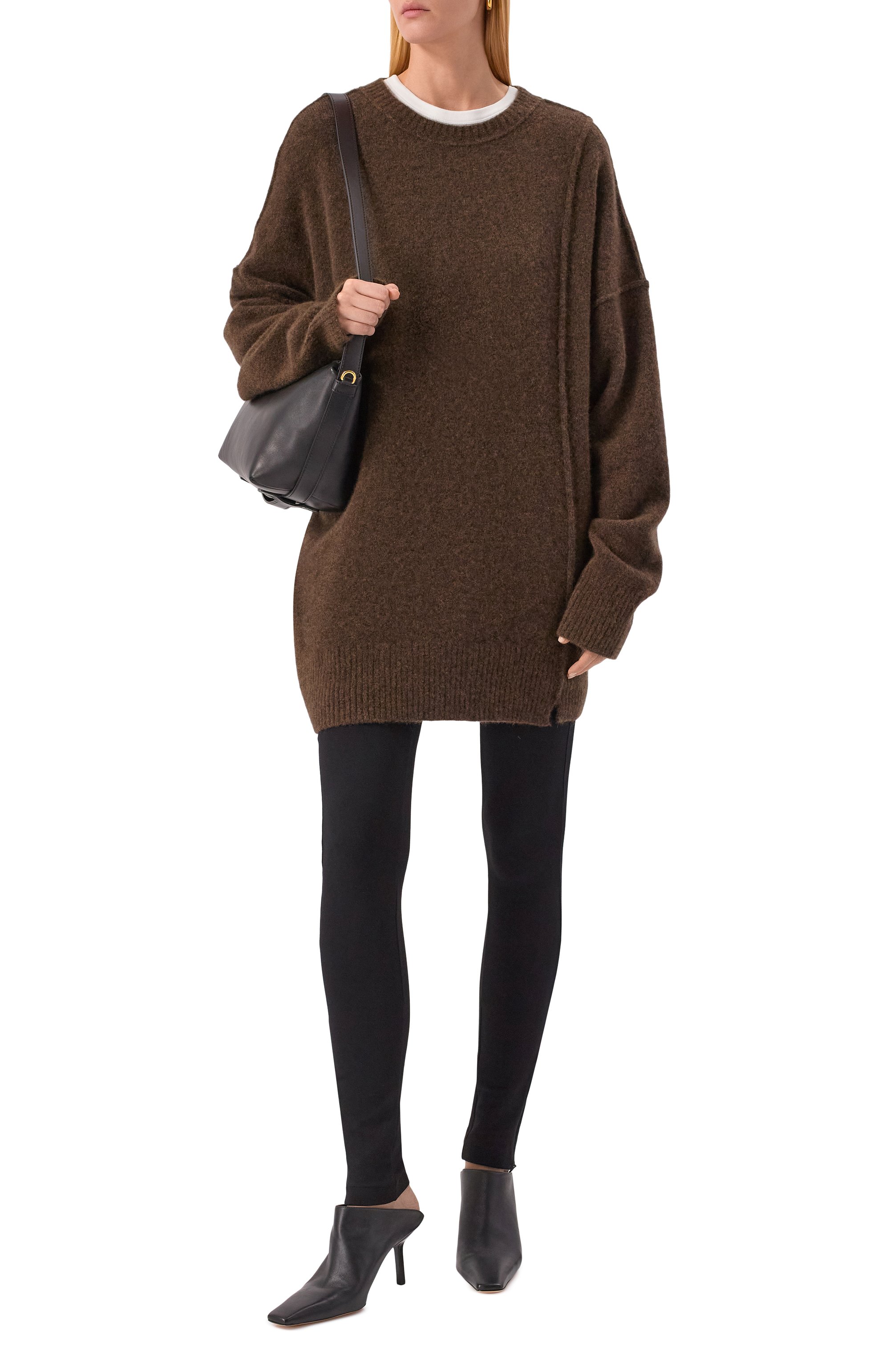 Платье из кашемира и шелка ISABEL BENENATO, арт. DK919F25, фото 2