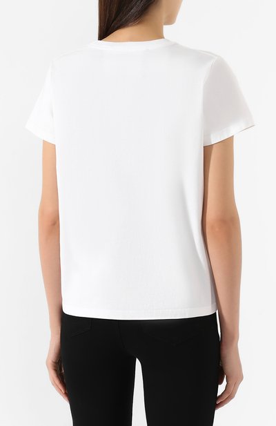Хлопковая футболка MARC JACOBS (THE) белого цвета по цене 10600 руб., арт. M4007978, фото 4 Хлопковая футболка MARC JACOBS (THE), арт. M4007978, фото 4
