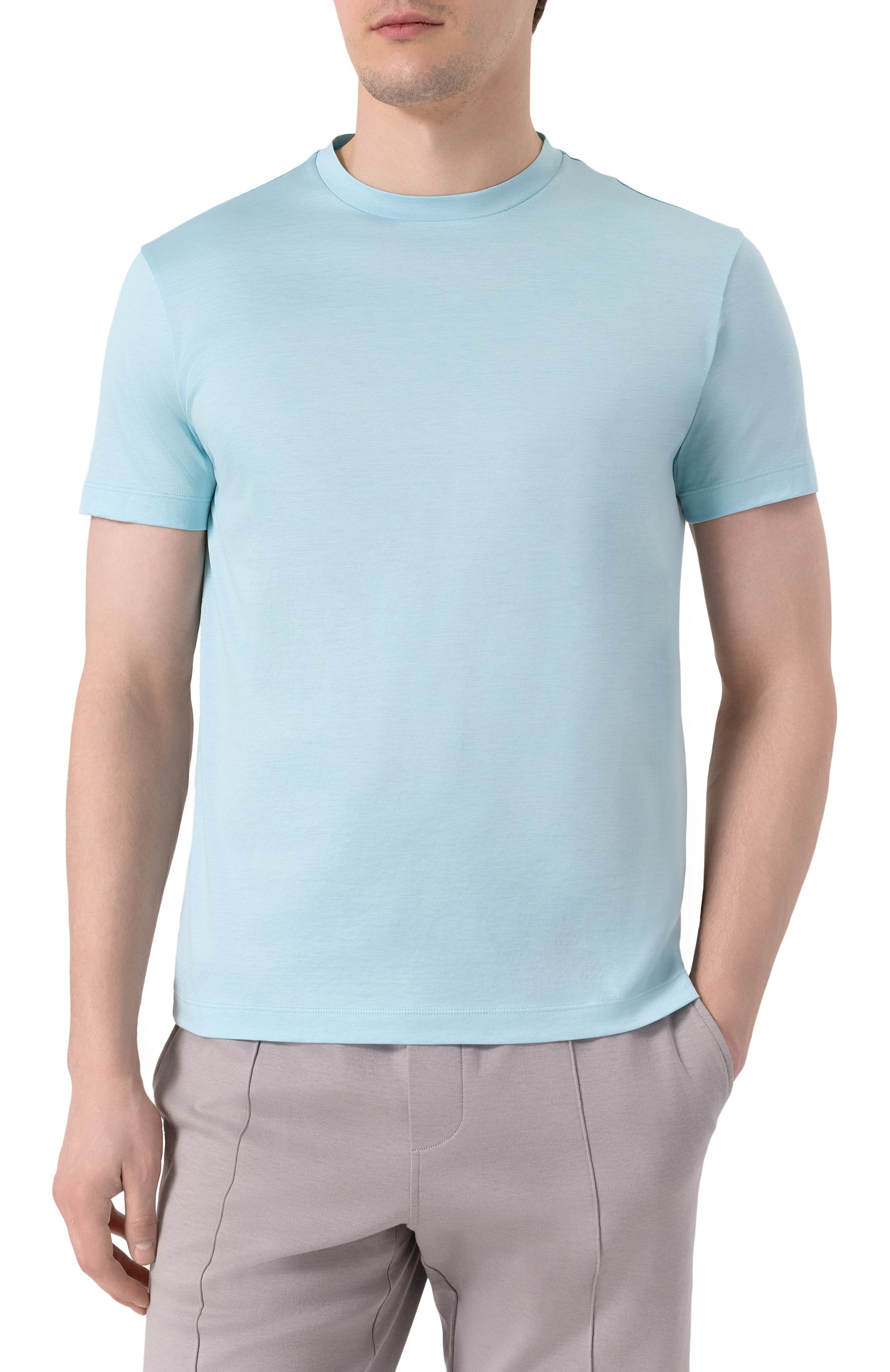 Футболка из шелка и хлопка GIORGIO ARMANI, арт. 3KSM77/SJZHZ, фото 3