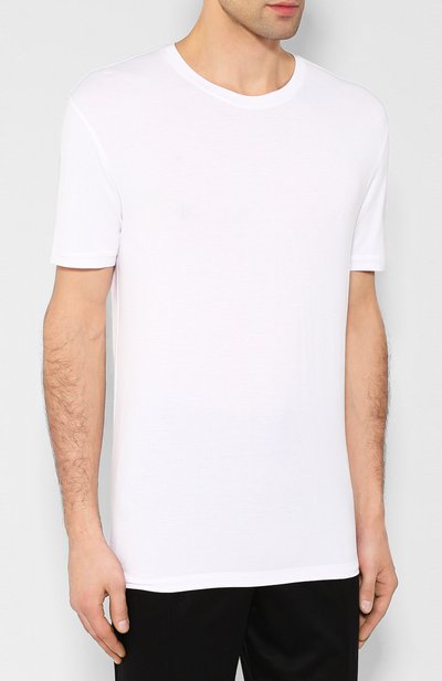 Футболка из вискозы BLUEMINT белого цвета по цене 11350 руб., арт. ATIL, фото 3 Футболка из вискозы BLUEMINT, арт. ATIL, фото 3